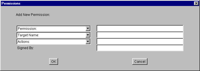 Blank Add Permissions Dialog